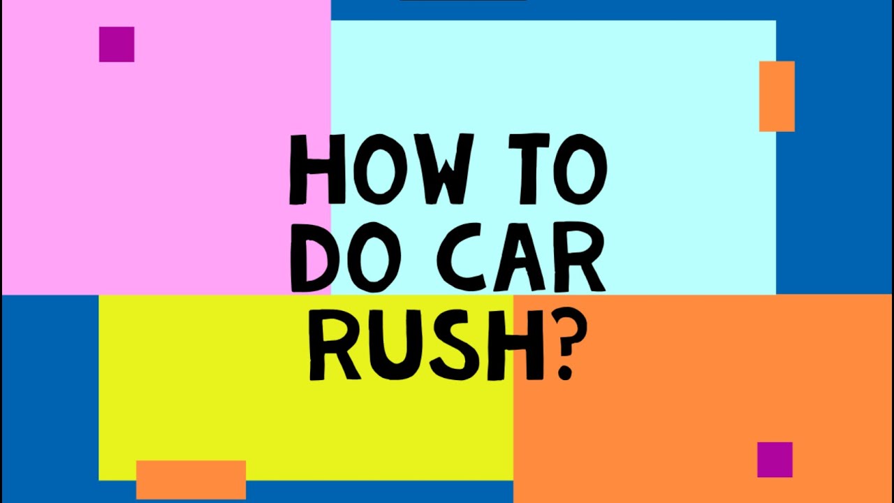 PUBG MOBILE How to do car rush ? YouTube