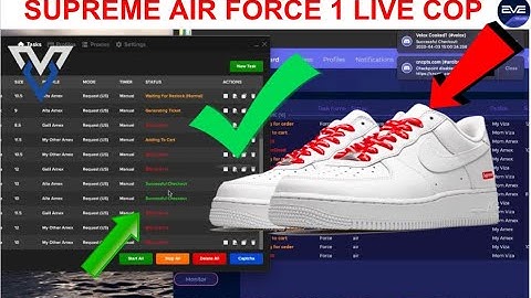Supreme Air Force 1 Live Cop! Eve AIO X & Velox Preme