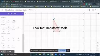 How to Reflect a Shape on a Line Geogebra