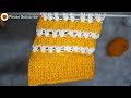 Yellow and White Sweater design / pattern for Beginners | @happywoolknit