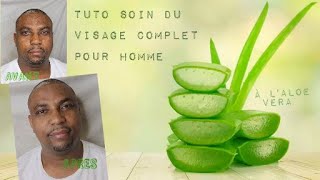 #PEAUGRASSE  TUTO SOIN DE VISAGE COMPLET POUR HOMME