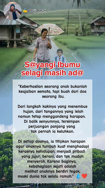 Sayangi Ibumu.... #quotes #satuklikuntukwujudkanimpianmu #rumahtangga