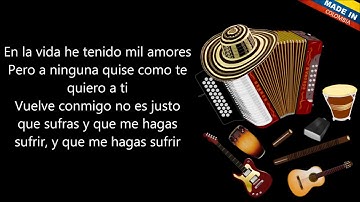 Se dejo confundir Los Chiches Del Vallenato Letra