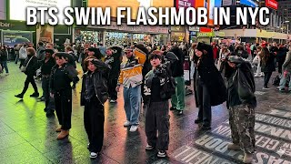 BTS SWIM Flashmob in NYC! 🗽 (Army Takes Over Times Square)🤯💜#btsswim #bts