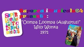Video thumbnail of "Oompa Loompa (Augustus) - Lyrics Willy Wonka and the Chocolate Factory 1971"