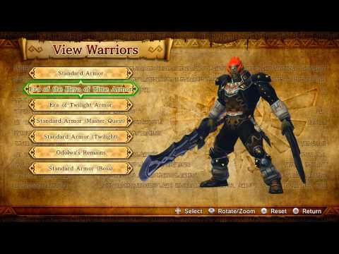 Hyrule Warriors Wii U All Costumes Youtube