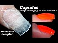 Comment créer des ongles en gel sur capsules/Préparation des ongles/Limage/Bombé/Roses on the nails
