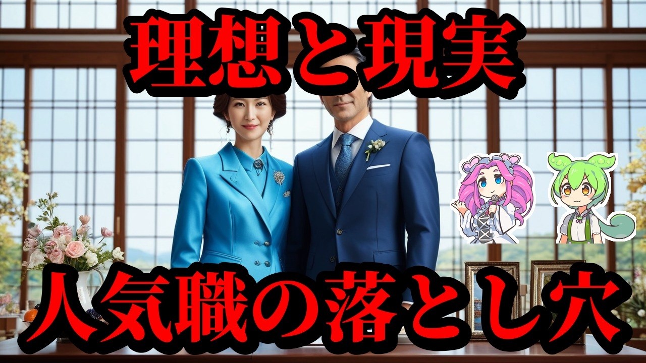 【雑学】結婚したい職業ランキングの裏側！本当の勝ち組は誰？【ずんだもん＆ゆっくり解説】