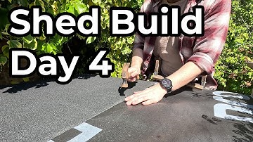 Installing the Lean to Shed Roof - Day 4