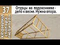 Деревянная стойка-опора для выращивания огурцов на подоконнике своими руками