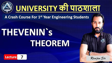 07 THEVENIN`s THEOREM Complete | Crash Course by Ranjan Rai sir DELTA ACADEMY
