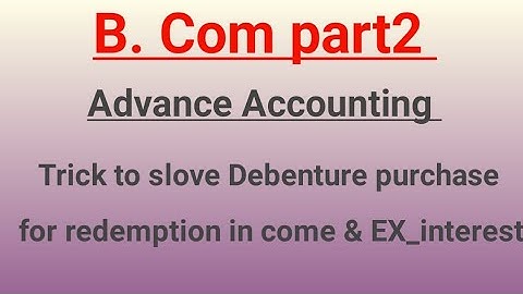 Important question of debenture/ video:1/ADC /B.com part2/Paper Preparation 2022