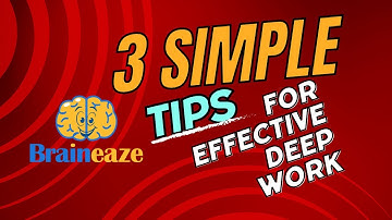 Unlock Your Productivity: 3 Simple Tips For Effective Deep Work