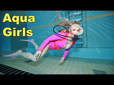 Scuba Diving Girl Hot Pink