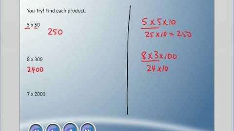 Mr. Hardy Teaches: Gr 5 Math - Unit 3-Lesson 2: Multiplying With Multiples of 10