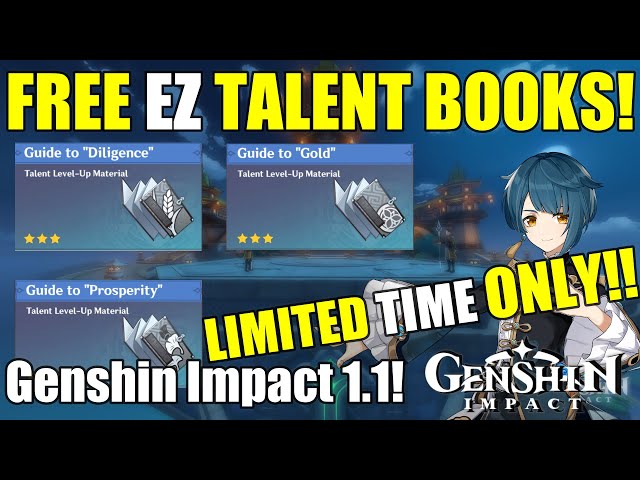 LIMITED FREE Talent Books! EZ to GET!! [Genshin Impact] 