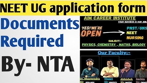 NEETUG 2023 #neet2023applicationform# Required Documents for neet application form filling#neet2023#