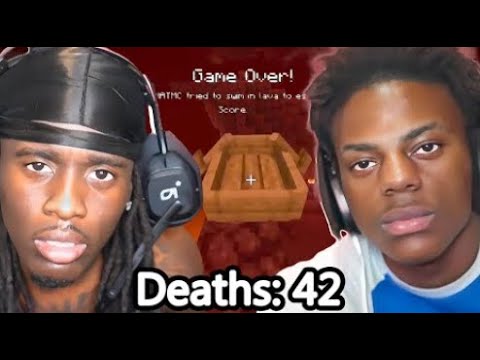 Todas Las Muertes De Kai Cenat Y IShowSpeed En Minecraft Hardcore - YouTube