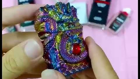 Bật Lửa - Hộp quẹt Zippo Zorro Rồng Cẩn Ngọc Đỏ - Phong Thủy - May Mắn - Tài Lộc cho Gia Chủ