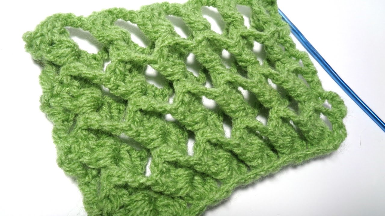 3D crochet stitch No 12 - YouTube