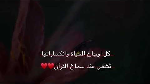 أجمل حالات واتس اب قرآن كريم بصوت الشيخ ماهر المعيقلي