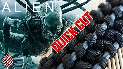How to Make the Xenomorph Knot Paracord Bracelet Tutorial Quick Cut