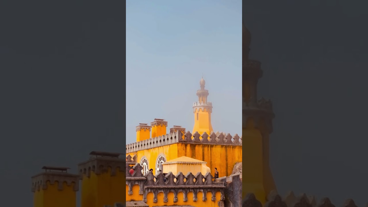 Pena Palace, perched atop the hills of Sintra, Portugal