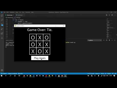 CS50'S Introduction To AI - TIC TAC TOE Game Project