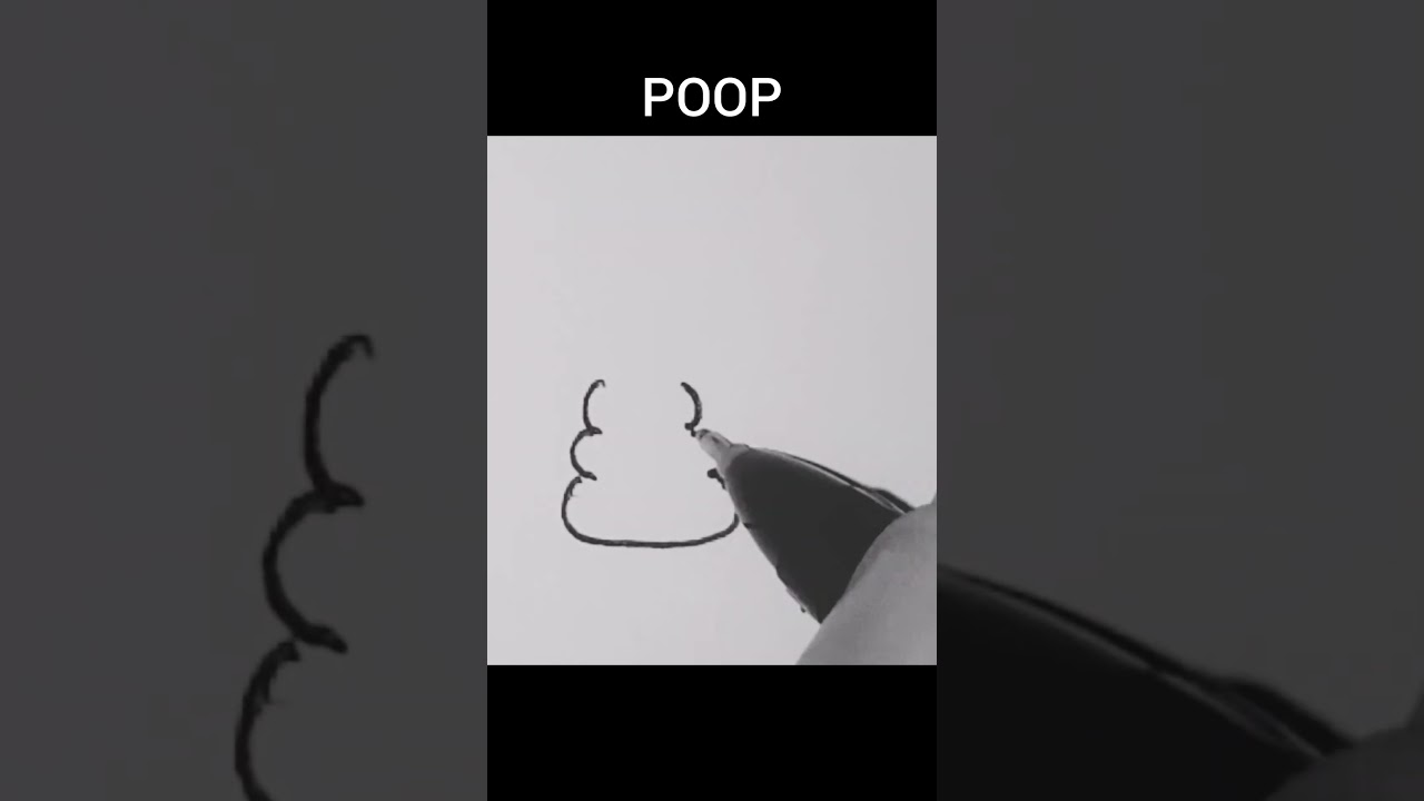 drawing poop emoji simple 