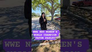 Wwe Nxt Womens World Champion Tatum Paxley
