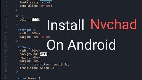 install nvim config NvChad on Android with plugin, etc.  very useful