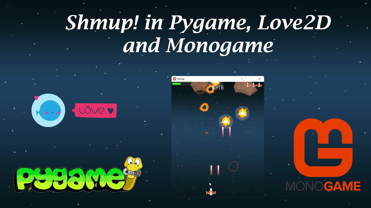 01-Pygame, Love2D and Monogame Comparison - Love2D - Player Sprite & Controls + ZeroBrane install