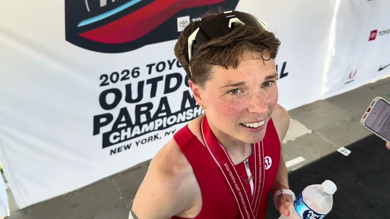 Nikki Hiltz after winning 8th straight US 1500m title