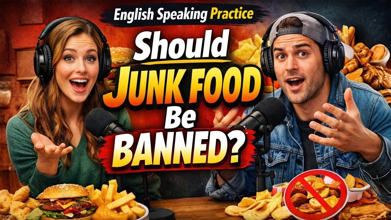 Практика разговорного английского | Следует ли запретить вредную пищу для улучшения здоровья?