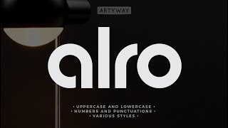 Bauhaus Font, Rounded Minimalistic Typeset