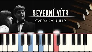 Severní vítr (Uhlíř/Svěrák) | tutoriál + noty pro klavír + MIDI