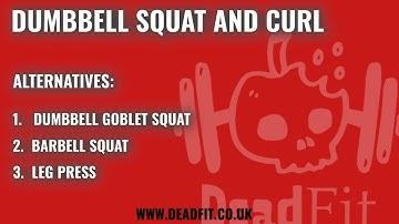 Dumbbell Squat and Curl