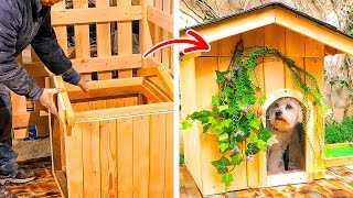 Simple Ways to Build Backyard House With Wooden Pallets 🏠