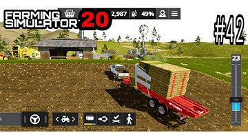 Farming simulator 20 making straw bales and collecting // #spgaming #gaming #games #fs20 #gameplay