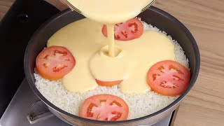 Si tienes huevos, arroz y tomates en casa, haz esta receta.