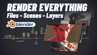 Render Multiple Files, Scenes & Layers at Once in Blender Cycles + EEVEE