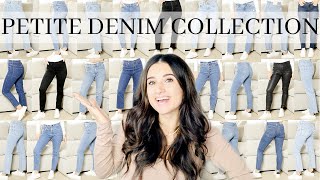 My ENTIRE PETITE Denim Collection 2022! 20 DIFFERENT JEANS!