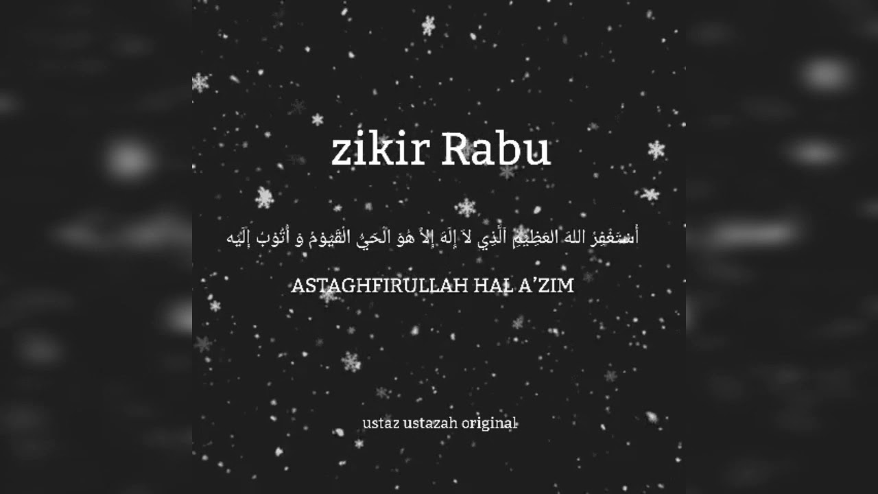 ZIKIR HARI RABU - YouTube