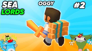 Oggy Become Pirate King in Sea Lords Game | With Jack And Shinchan | Oggy Game