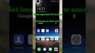 Whatsapp beta version 2.21.14.6 | Open view once screenshot 2