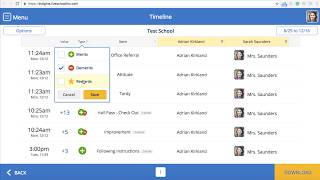 View a Student's Behavior History