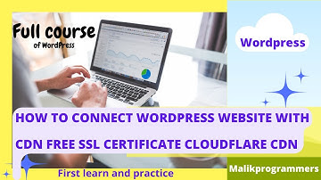 26 How To Connect WordPress Website With CDN Free SSL Certificate Cloudflare CDN Setup in Urdu/Hindi
