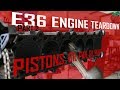 BMW E36 Engine Teardown [Pt 2]: How to remove pistons, oil pan, oil pump (m50 m52 s50 engines)