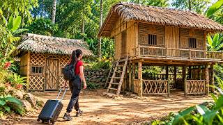 FULL VIDEO: 90 Days Alone in the Forest Building a Bamboo House – START TO FINISH