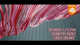Abstract Waves in Blender 3D using Geometry Nodes - Cable Dreams